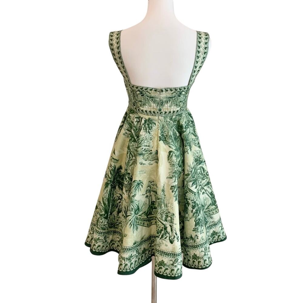 Alemais Sara Mini Twist Sundress in Green - Picture 8 of 8